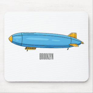 Mousepad Ilustração de desenho animado de nave