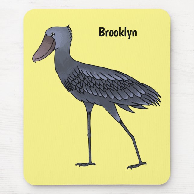 Mousepad Ilustração de desenho animado de pássaros (Frente)