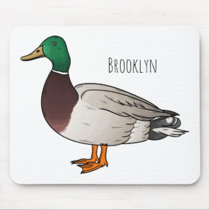 Mousepad Ilustração de desenho animado de pato-reais