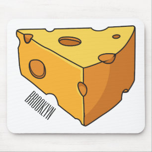 Mousepad Ilustração de desenho animado de queijo