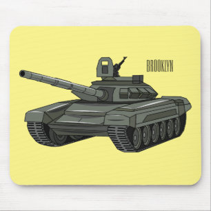 Mousepad Ilustração de desenho animado do Tanque