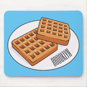 Mousepad Ilustração de desenho animado Waffle