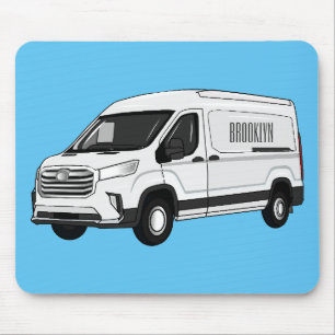Mousepad Ilustração de desenho de carrinha de entrega