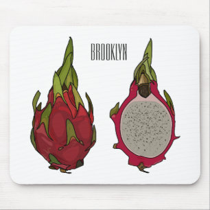 Mousepad Ilustração de desenho de fruta do dragão