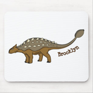 Mousepad Ilustração de dinossauro blindado Ankylosaurus
