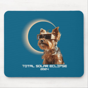 Mousepad Ilustração de Eclipse Solar Total Yorkshire Terrie
