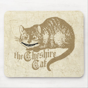 Mousepad Ilustração de Gato Vintage Cheshire