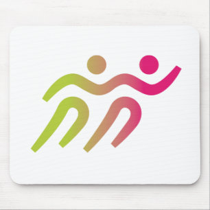 Mousepad ilustração de grupo de corredores