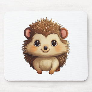 Mousepad Ilustração de ouriço de desenho animado