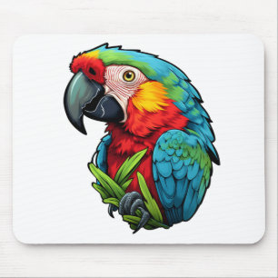 Mousepad Ilustração de papagaio de desenho animado