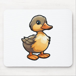 Mousepad Ilustração de pato de desenho animado