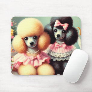 Mousepad Ilustração de Poodle em Cute