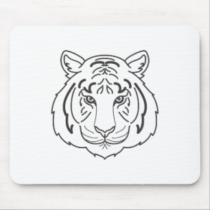 Mousepad Ilustração de Tigre