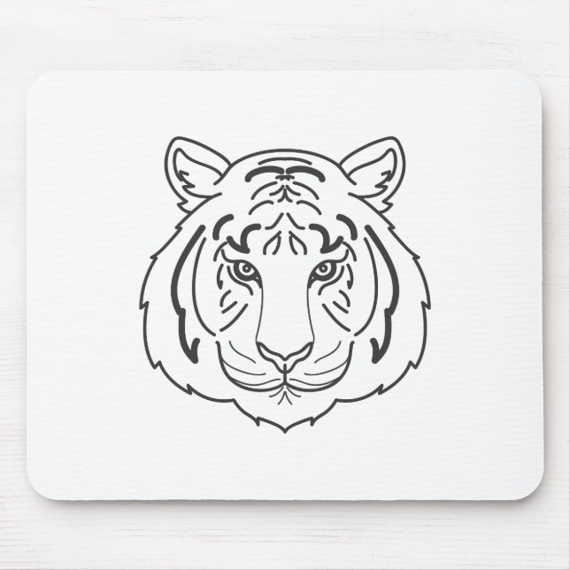 Mousepad Ilustração de Tigre (Frente)