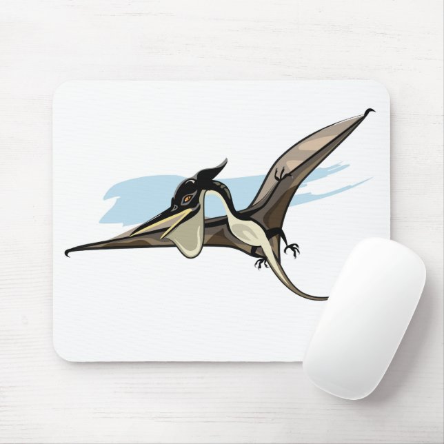 Mousepad Ilustração De Um Dinossauro Pteranodon. (Com mouse)