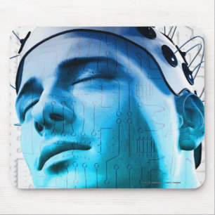 Mousepad Ilustração de um homem que veste um boné dos