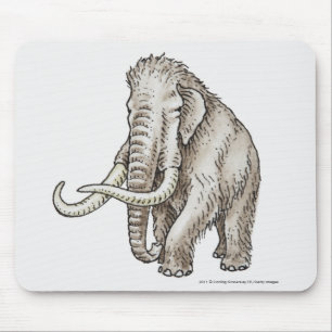 Mousepad Ilustração de um mammoth