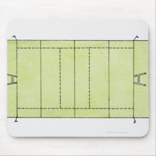 Mousepad Ilustração de um passo do rugby