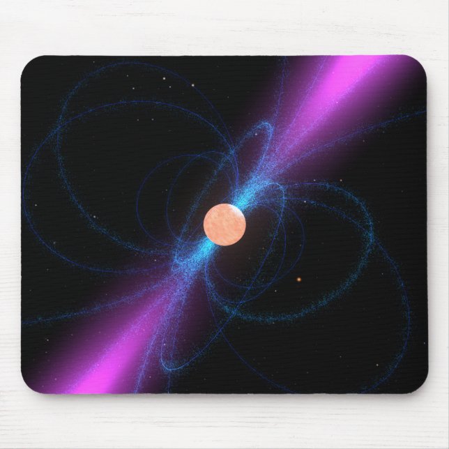 Mousepad Ilustração de um pulsar (Frente)