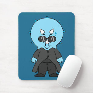 Mousepad Ilustração De Um Tricerátops Matriz.