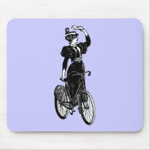 Mousepad Ilustração de uma Senhora Vitoriana Vintage em Bic