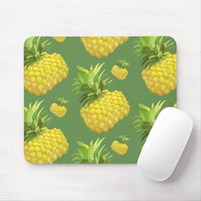 Mousepad Ilustração do abacaxi (Com mouse)
