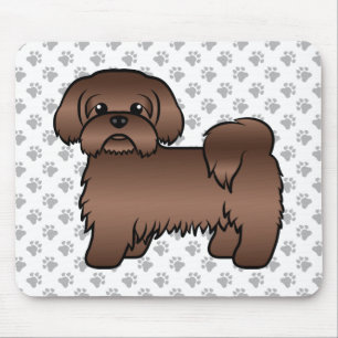 Mousepad Ilustração do Cão de Cartoon Gelado de Fígado