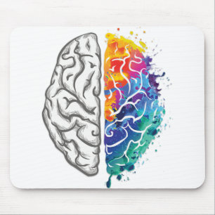 Mousepad ilustração do cérebro humano