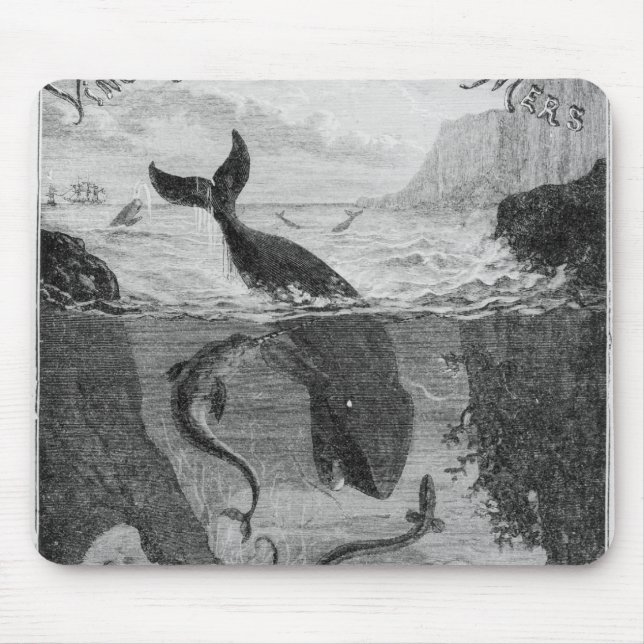 Mousepad Ilustração do cobrir '20.000 ligas sob o Sea (Frente)