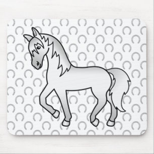 Mousepad Ilustração do desenho animado de cavalos de Trote