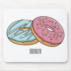 Mousepad ilustração do desenho animado de rosquinha