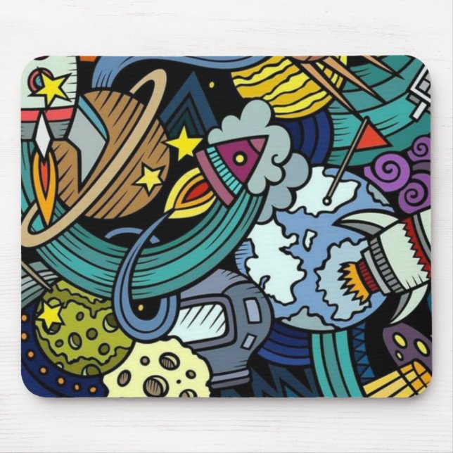 Mousepad ilustração do grafite (Frente)