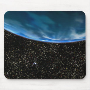 Mousepad Ilustração do horizonte da terra