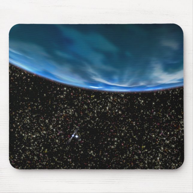 Mousepad Ilustração do horizonte da Terra (Frente)