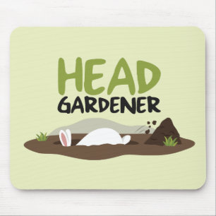 Mousepad Ilustração do Jardineiro Chefe
