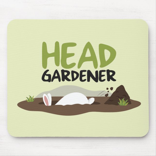 Mousepad Ilustração do Jardineiro Chefe (Frente)