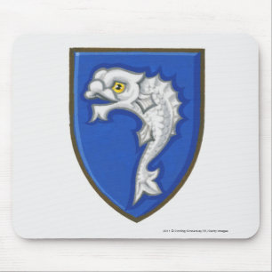 Mousepad Ilustração do símbolo heráldico dos peixes no