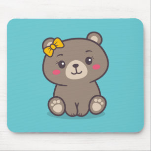 Mousepad Ilustração do Urso de Teddy