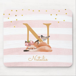 Mousepad Ilustração Dourada Brilhante Cor-de-rosa-claro