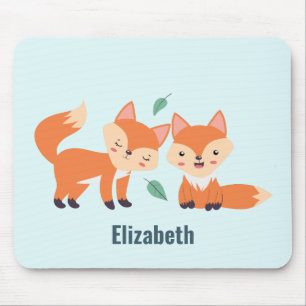 Mousepad Ilustração Gráfica de Raposa Laranja-Coca-Cola