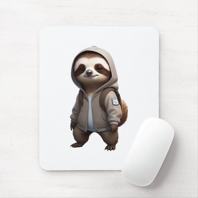 Mousepad Ilustração legal e Adorável da Lama (Com mouse)