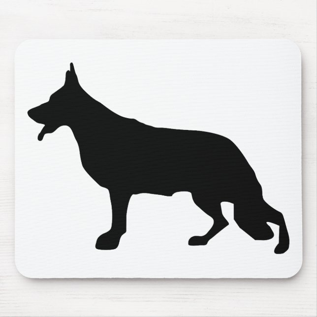 Mousepad ilustração mínima de pastor (Frente)