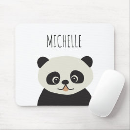 Mousepad Ilustração Personalizada de Panda Cuta