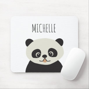 Mousepad Ilustração Personalizada de Panda Cuta