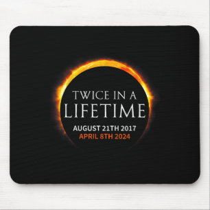 Mousepad Ilustração Solar Eclipse Duas Vezes na Vida