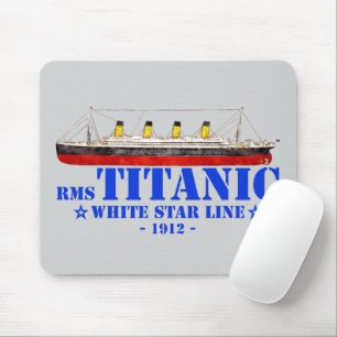 Mousepad Ilustração Titânica RMS - Linha White Star 1912