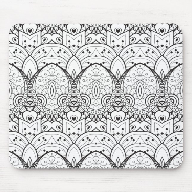 Mousepad Ilustração tribal inspirada (Frente)