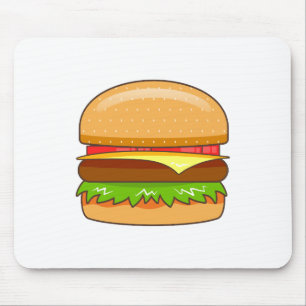 Mousepad Ilustração Vetorial de Hambúrguer