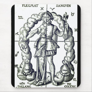Mousepad Ilustração Vintage de Sinais Zodiac