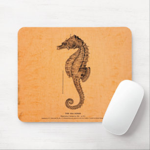 Mousepad Ilustração Vintage Seacavalo